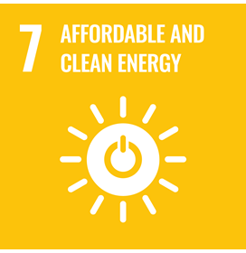 UN Sustainable Development Goal icon for Affordable and Clean Energy
